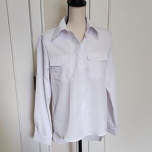 SHEIN Classic White Button-Down Shirt